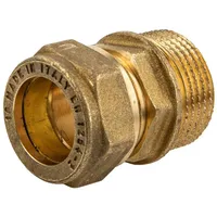 Tecuro - MS-Klemmringverbinder, Einschraubverschraubung mit zyl. Gewinde 18 mm
