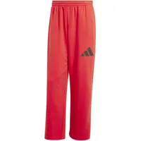 adidas Essentials Wide Leg 3 Bar Logo Joggers Pure Ruby / Black L