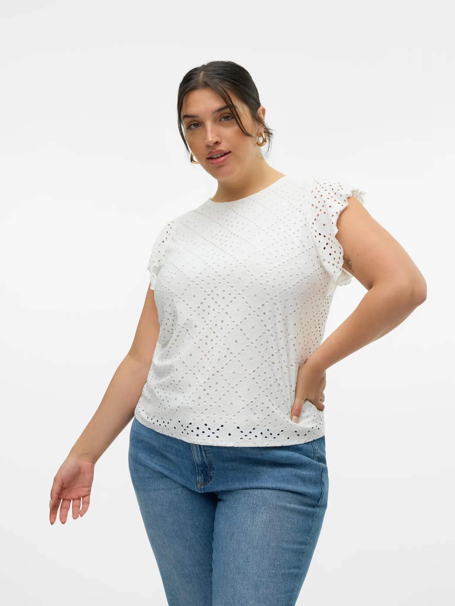 Spitzenshirt VERO MODA CURVE 