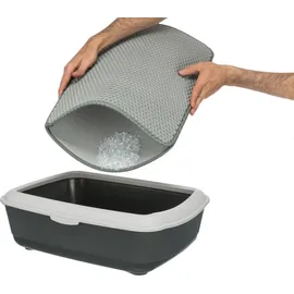Trixie Sieb-Vorleger für Katzentoiletten 40 x 55 cm grau