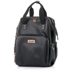 Chipolino Kinderwagentasche, Rucksack Wickelunterlage, Henkel Träger verstellbar black