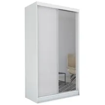 altdecor Schiebetürenschrank PARTI 150 x 216 x 61 cm Weiß
