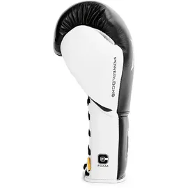 EVERLAST Powerlock OG Pro 14oz Boxhandschuhe Schwarz/Weiß, Schnürung, Training & Wettkampf, Schaumstoff, ergonomisch