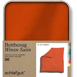 schlafgut Woven Satin Rot 200 x 200 cm + 0 x 0 cm
