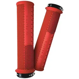 Peaty ́s Monarch Knurl Fahrradgriffe rot 138 mm