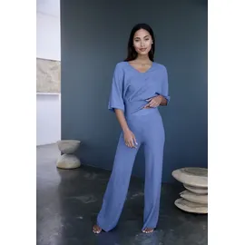Copenhagen Studios Fledermausshirt Damen blau Gr.32/34