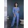Copenhagen Studios Fledermausshirt Damen blau Gr.32/34