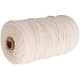 Makramee Garn 4mm x 110m,Baumwolle Garn Naturliches Baumwollgarn Baumwollkordel Makramee Garn,Kordel DIY Handwerk für Makramee Wandbehang