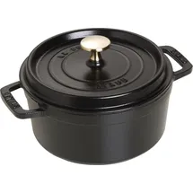 Staub Cocotte 18 cm rund schwarz