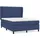 vidaXL Boxspringbett mit Matratze Blau 140x200 cm Stoff