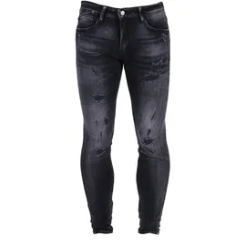 LE TEMPS DES CERISES "POWERC", Herren, Gr. 32, Länge 34, schwarz, 95% Baumwolle, 3% Polyester, 2% Elasthan, Jeans Slim-fit-Jeans, in trendigem Used-Look