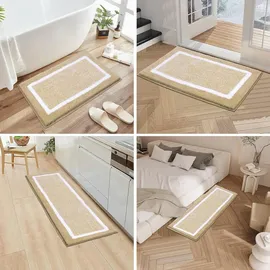 Pauwer 3-teiliges Mikrofaser rutschfest saugfähig