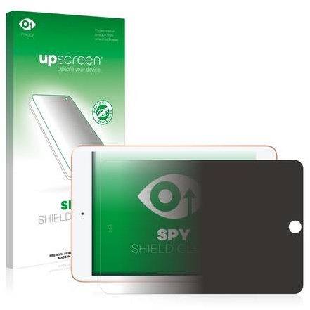 upscreen® Spy Shield Clear Premium Blickschutzfolie für Apple iPad mini 2019 (Querformat)
