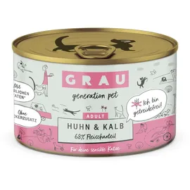 Grau Adult Getreidefrei Huhn & Kalb 6 x 200 g