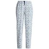 CALIDA Favourites Tiles Pyjama Trousers Weiß/Blau Baumwolle Medium Damen