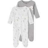 NAME IT - Schlafstrampler NBNNIGHTSUIT - BALLOON 2er Pack in alloy, Gr.92