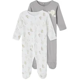 NAME IT - Schlafstrampler NBNNIGHTSUIT - BALLOON 2er Pack in alloy, Gr.92