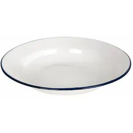 Bo-Camp Teller Ø24 cm blau/weiß