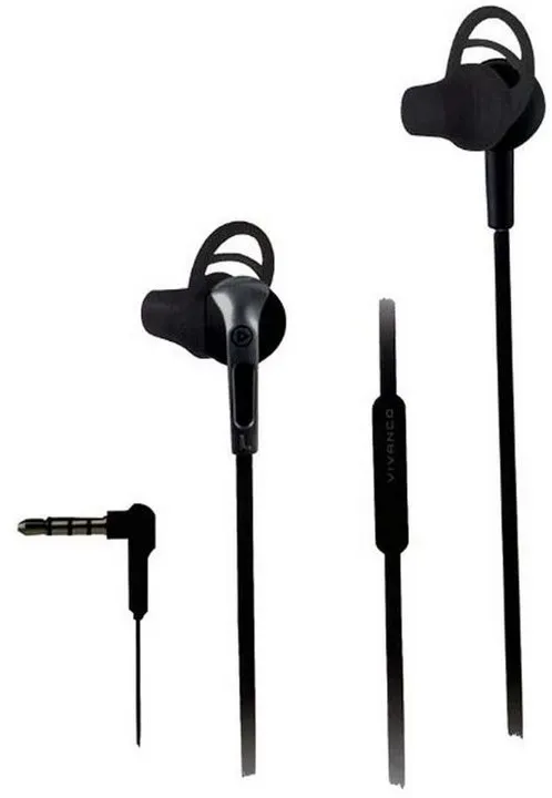 Vivanco Smartphone-Headset (Hifi On Ear Kopfhörer mit Telefonfunktion Sport-Kopfhörer mit In) schwarz