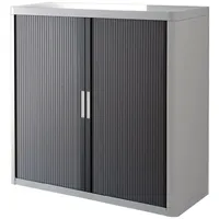 Paperflow easyOffice Rollladenschrank 110 x 104 x 41,5 cm grau