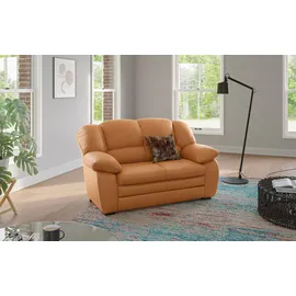 Cotta 2-Sitzer COTTA "Casino", braun (amber), B:159cm H:88cm T:92cm, 100% Echtleder, Sofas, Polstergarnitur, auch als Set erhältlich