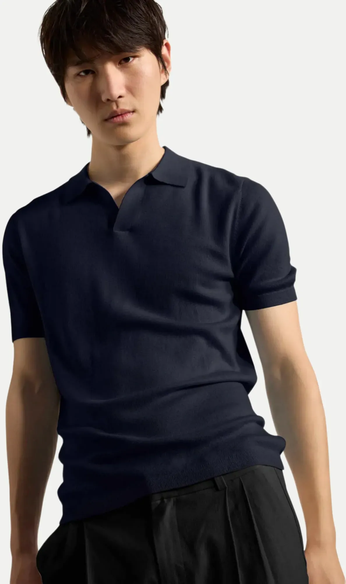 Strickpolo Luras Blau L