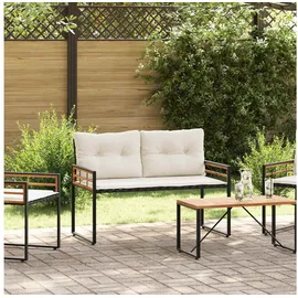 vidaXL Holz-Lagenbank 114 x 55 x 77 cm Weiß