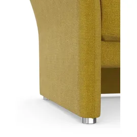 DOMO collection Sessel Pina Mikrofaser 99 x 95 x 88 cm Gelb