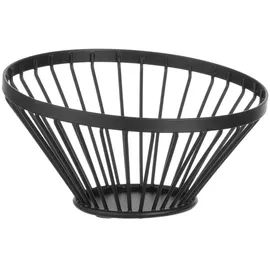 HENDI Obstkorb, abgerundet, ø150x(H)80mm, Schwarz