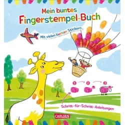 CARLSEN 118956 Mein buntes Fingerstempel-Malbuch