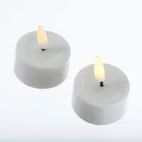 Deluxe Homeart LED Teelichter Mia D: 4,1 cm 2 St. weiß