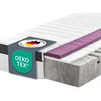 Ravensberger Matratzen Struktura-MED Gel Komfortschaummatratze – 7-Zonen – 100 x 220 cm – Härtegrad H2 – mit Gel-Auflage – waschbarer Tencel-Bezug – Oeko-TEX® Zertifiziert – produziert in Deutschland