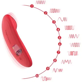 Magic Motion Nyx Smart Panty-Vibrator - Rot