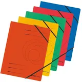 Herlitz Eckspanner easy orga A4 farbig sortiert 355g/qm 5 Stück