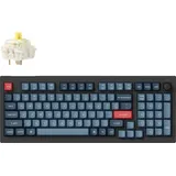 Keychron V5 Max Kabellose Mechanische Tastatur mit Nummernblock, 96% Layout, QMK/VIA, 2,4 GHz/Bluetooth 5.1/USB, RGB-LED, Hot-Swappable Gateron Jupiter Banana Switch für Mac Windows Linux