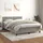 vidaXL Boxspringbett mit Matratze Hellgrau 140x200 cm Samt