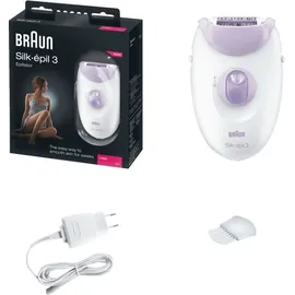 Braun Silk-épil 3 3170 weiß/lila