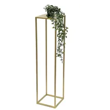 DanDiBo Ambiente Blumenhocker 100 x 24 x 24 cm Gold