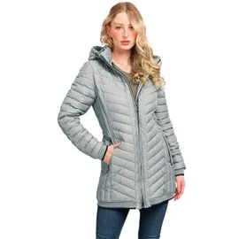 Knuffelwuff Damen Übergangsjacke Brooklyn hellgrau 36