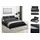 vidaXL Bettwäsche-Set Schwarz/Weiß 200 x 200 cm + 80 x 80 cm
