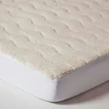 Homescapes Fleece-Matratzentopper 120 x 190 cm weiß