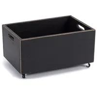 DESIGN DELIGHTS ROLLBARE HOLZKISTE Box | 26x45x30 cm (HxBxT),