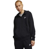 Nike Sportswear Club Kapuzenpullover, Black/Black/WHI, XS