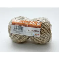 Humbert & Brandt GmbH Paketschnur 2er Pack, Bastelschnur Bindfaden Paketschnüre 2x50g, 2x12m,