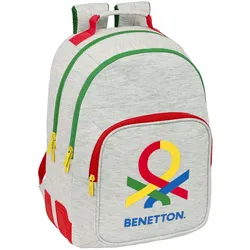Benetton Pop Schulrucksack Grau – komfortabel, robust & perfekt organisiert durch den Schulalltag