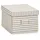 Zeller Aufbewahrungsbox Stripes 21 x 28 x 15 cm 1-tlg. beige