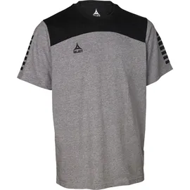 Select Oxford T-Shirt grau/schwarz 140