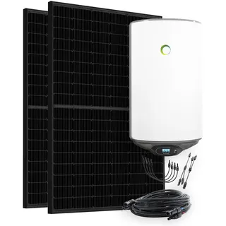 Offgridtec 900W Solaranlage mit 80l Boiler zur Warmwasseraufbereitung 76 kg