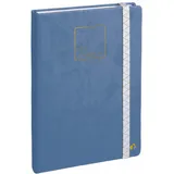 Quo Vadis 23798201NQ Life Journal 21 Notizbuch 2019 Lineatur Dot 1 Stück blaugrau: Life Journal Persönlicher Kalender