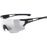 Uvex sportstyle 804 V - Sportbrille für Damen und Herren - selbsttönend - beschlagfrei - schwarz matt/rauch - Einheitsgröße